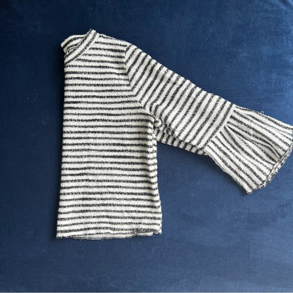 URBAN Romantics Monochrome Striped Crop Top